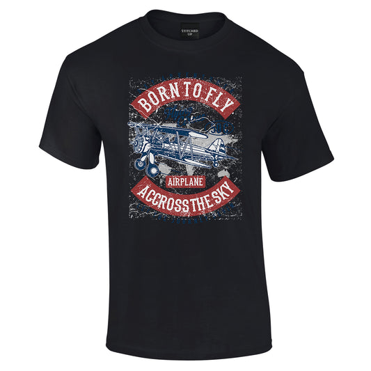 Vintage Born to Fly T-Shirt Retro look