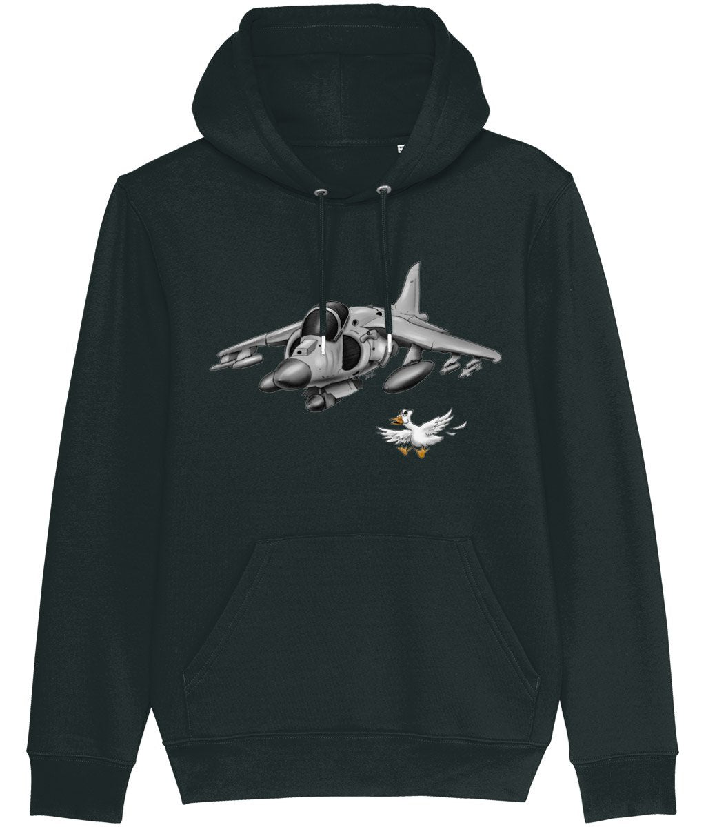 Harrier Jump Jet Cartoon Hoodie - Funky Aviation