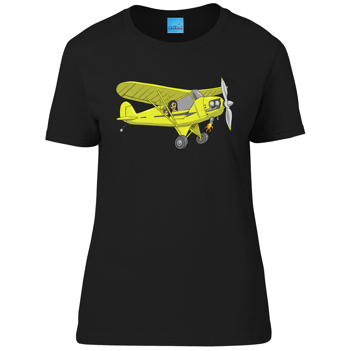Piper Cub Ladies T-Shirt - Funky Aviation