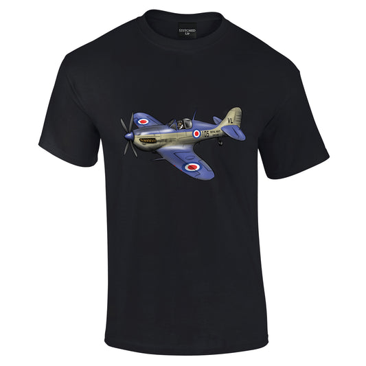 Navy Seafire Spitfire Pilot T-Shirt