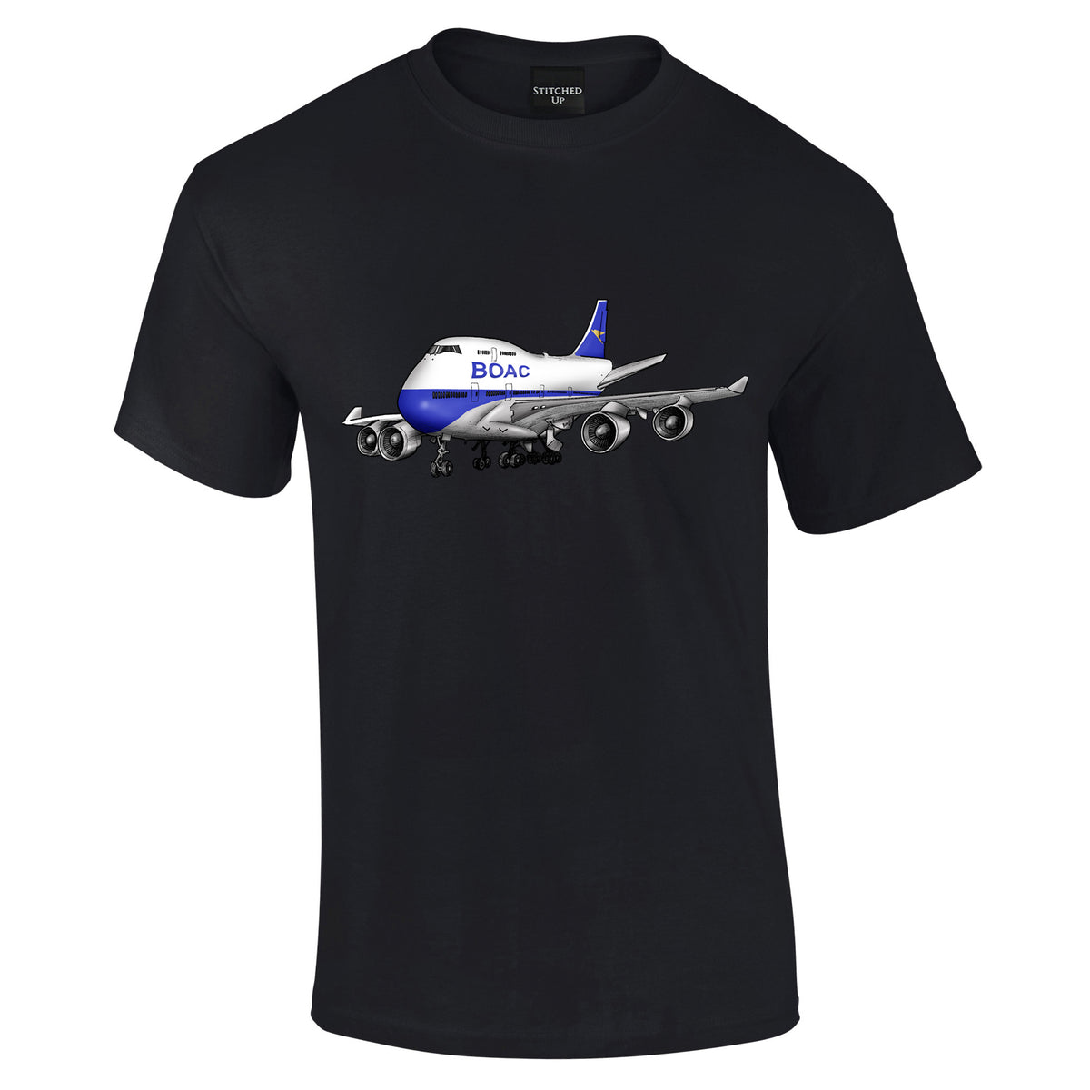 BOAC Boeing 747 Retro T-Shirt - Funky Aviation
