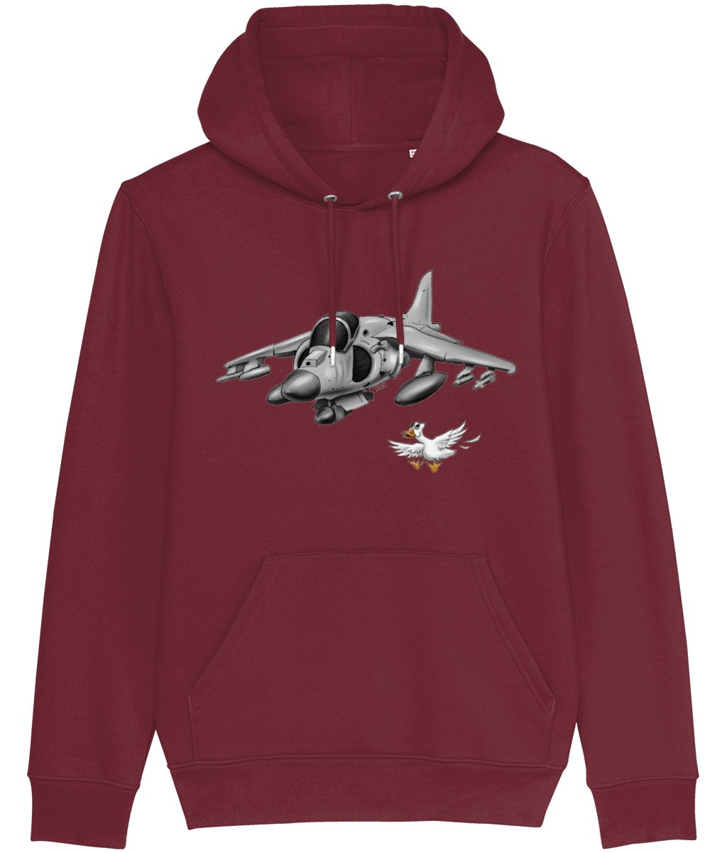 Harrier Jump Jet Cartoon Hoodie - Funky Aviation