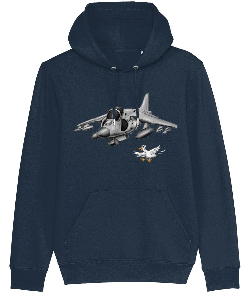 Harrier Jump Jet Cartoon Hoodie - Funky Aviation