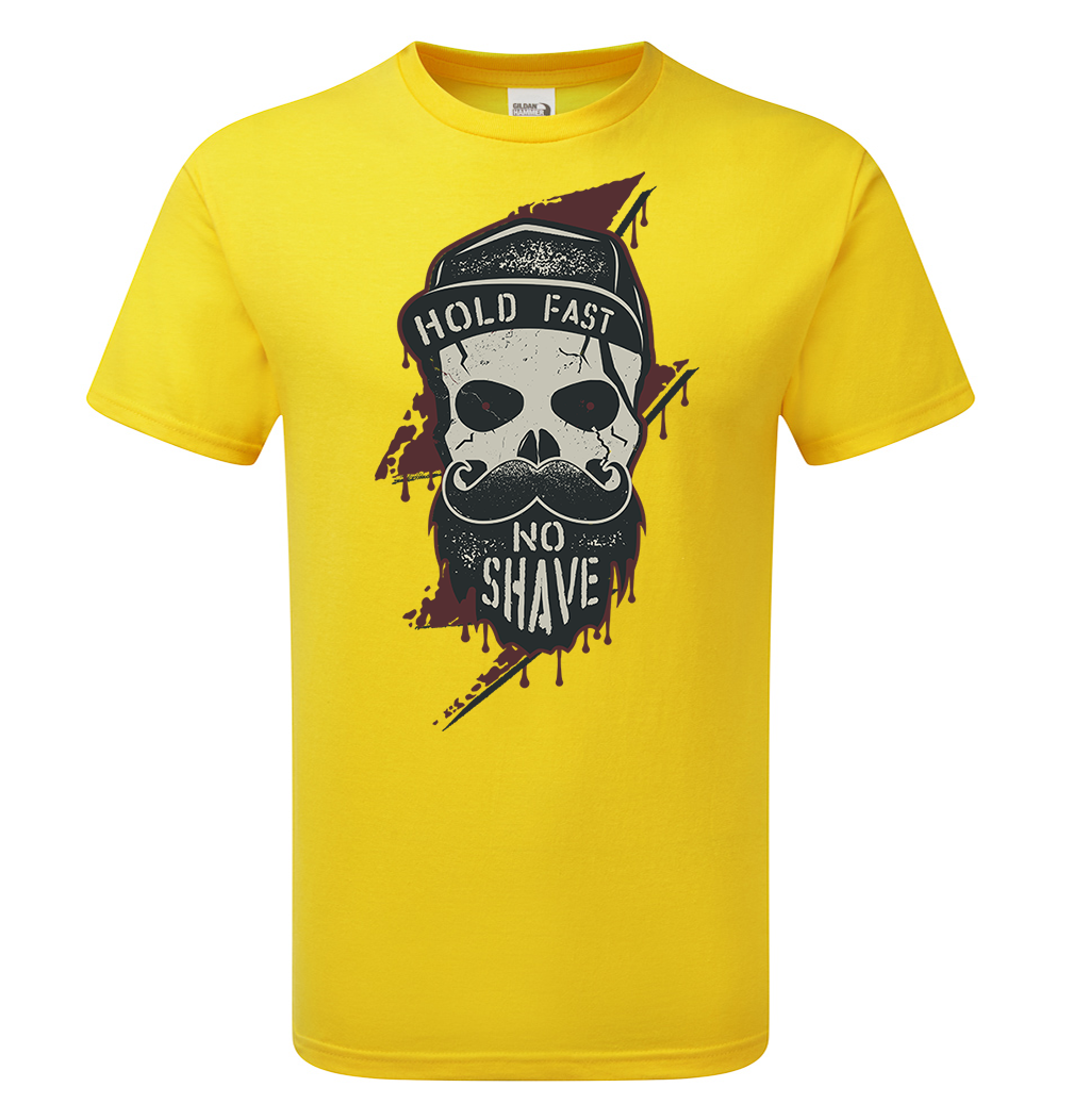 Lightning Skull Beard T-Shirt - Scattee
