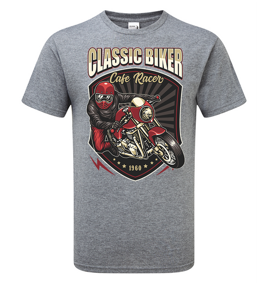 Cafe Racer Classic Biker T-Shirt - Scattee