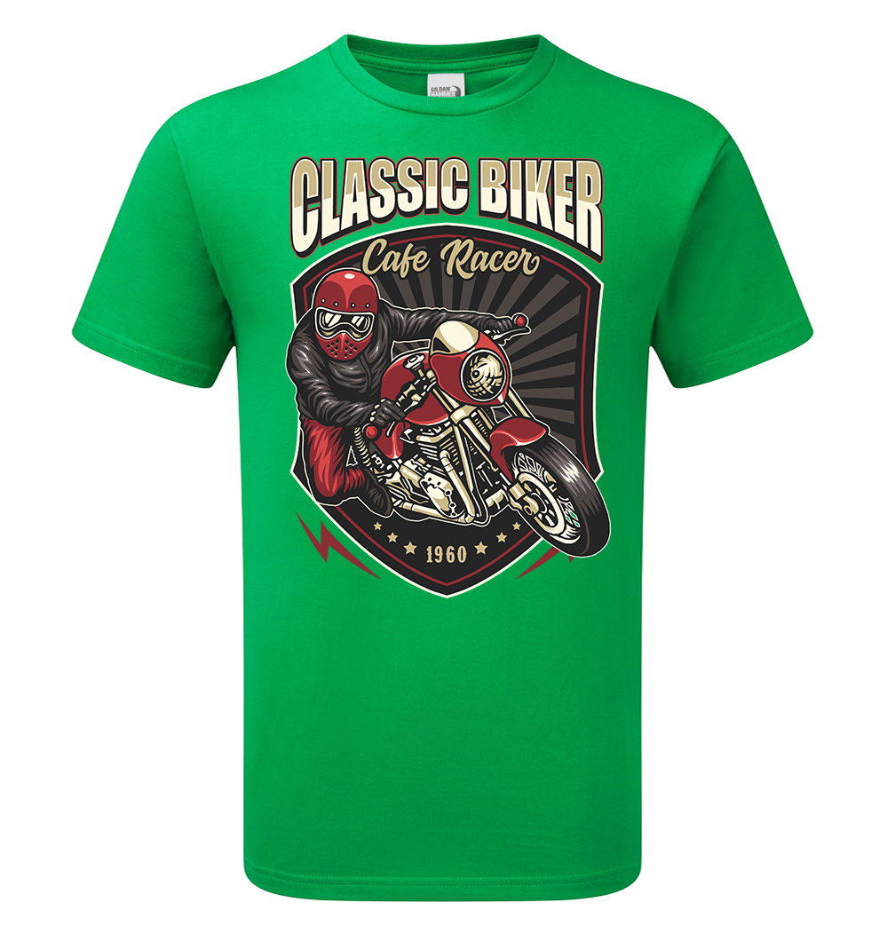 Cafe Racer Classic Biker T-Shirt - Scattee