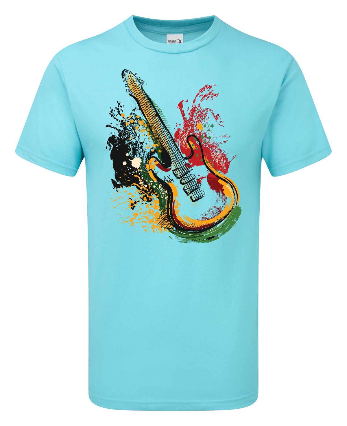 Guitar Splash Art T-Shirt - Funky Aviation