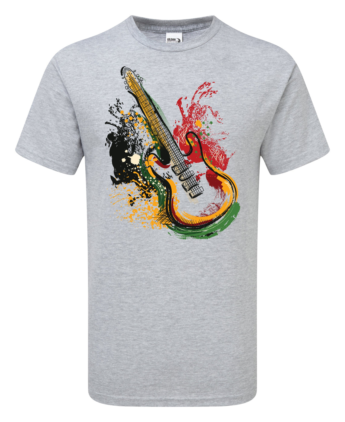 Guitar Splash Art T-Shirt - Funky Aviation