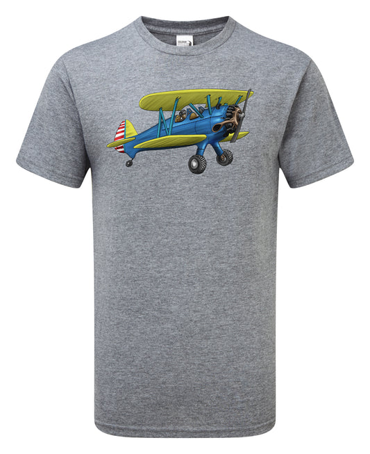 Boeing Stearman Cartoon T-Shirt