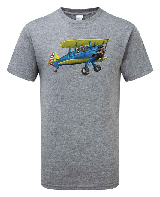 Boeing Stearman Cartoon T-Shirt