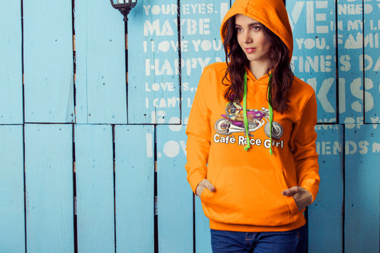 Cafe Racer Motorbike Hoodie - Scattee