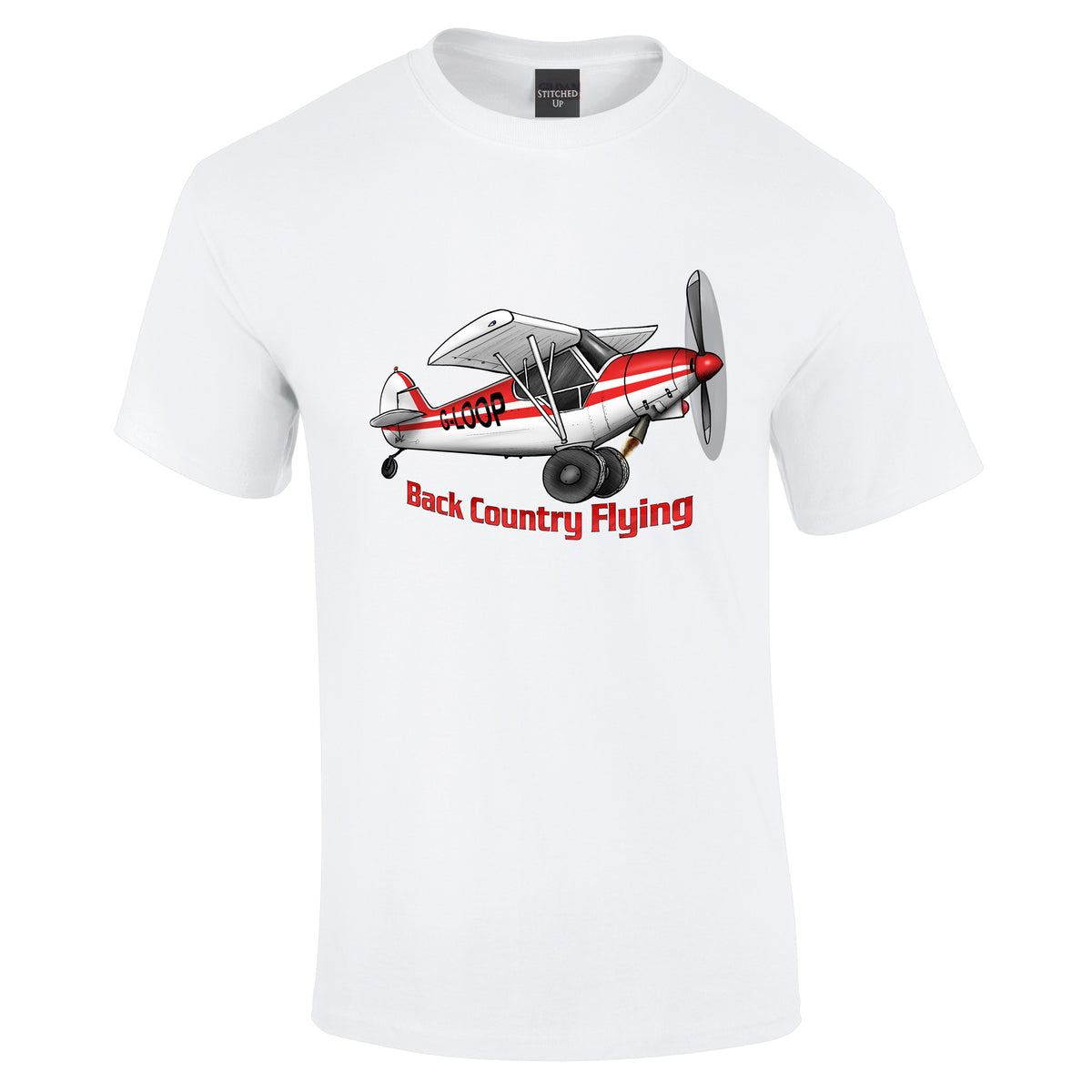 Super Cub Back Country Flying Pilot T-Shirt - Funky Aviation