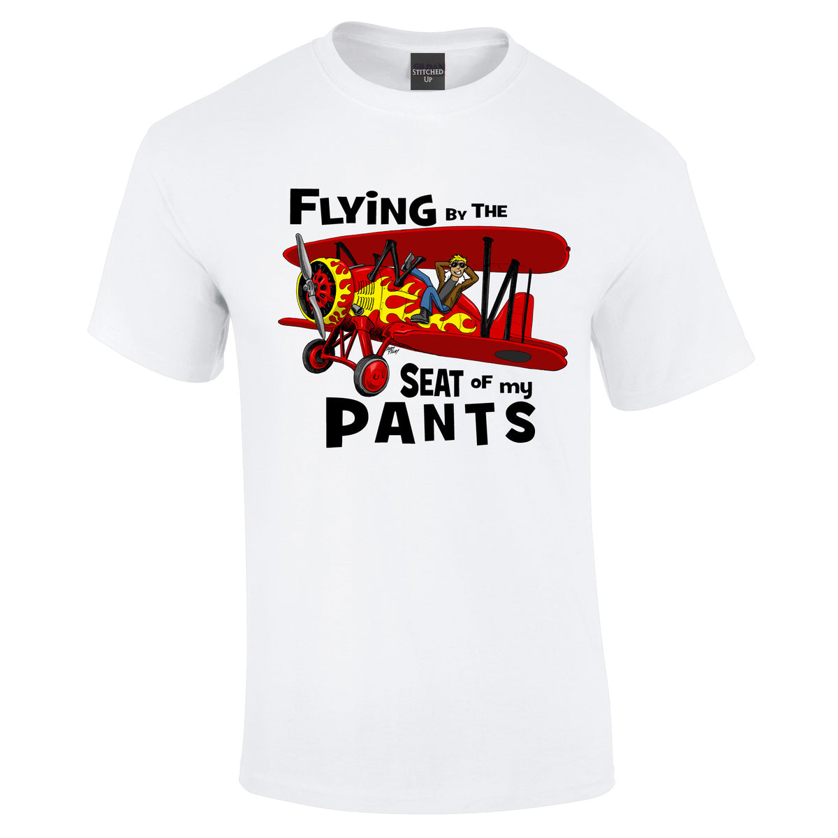 Flying by the Seat of my Pants T-Shirt - Funky Aviation