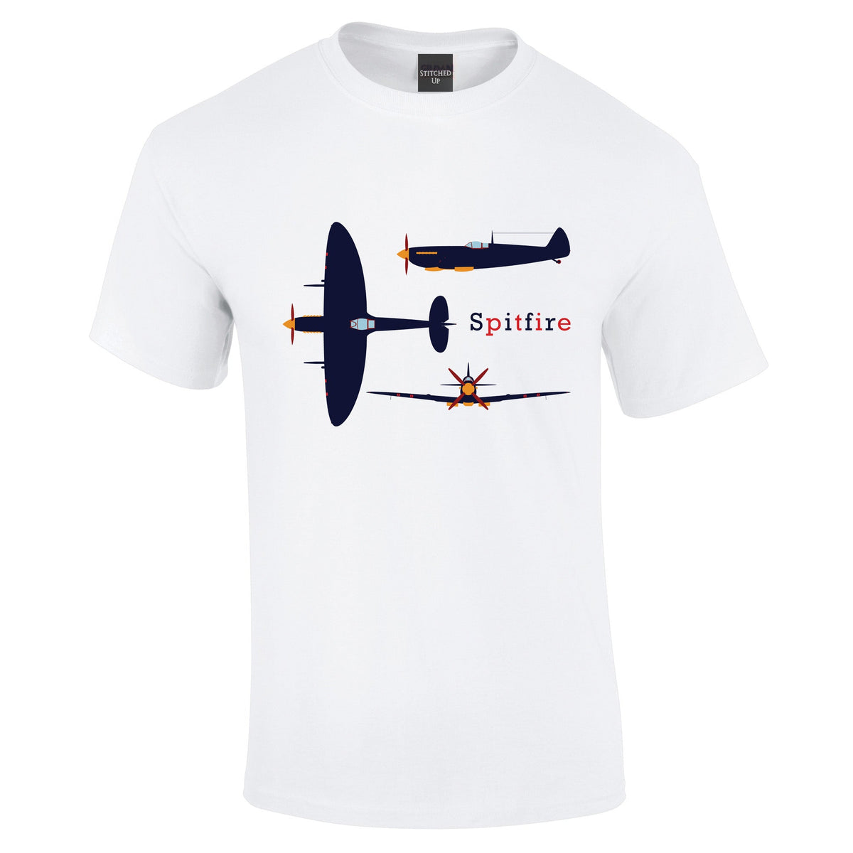 Spitfire profile T-Shirt - Funky Aviation