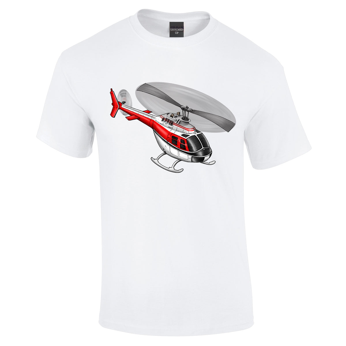 Bell Jet Ranger Helicopter T-Shirt - Funky Aviation