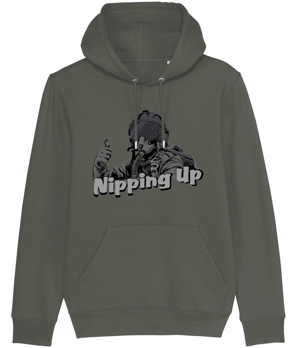 Nipping Up Fighter Pilot Hoodie - Funky Aviation