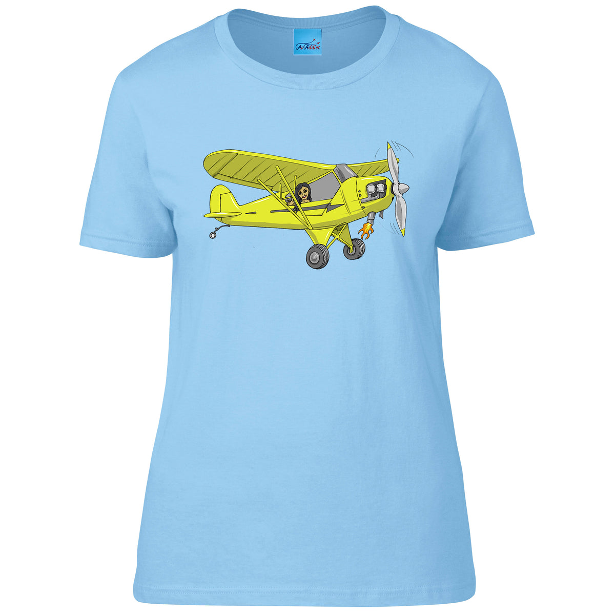 Piper Cub Ladies T-Shirt - Funky Aviation