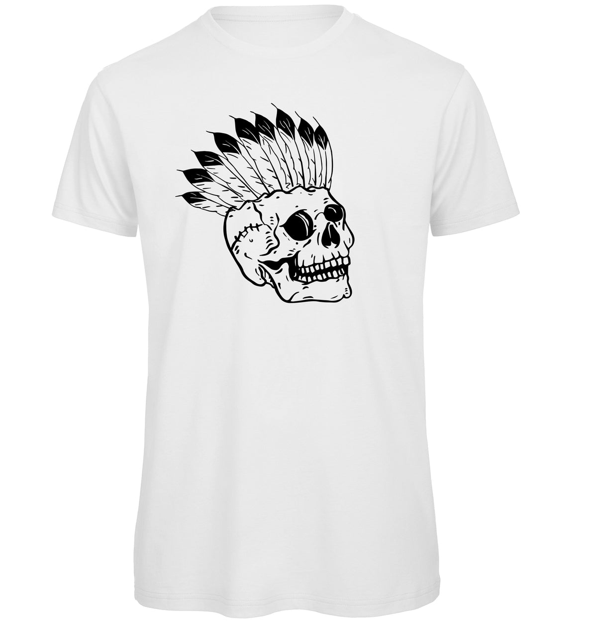 Mohawk Skull design T-Shirt - Funky Aviation