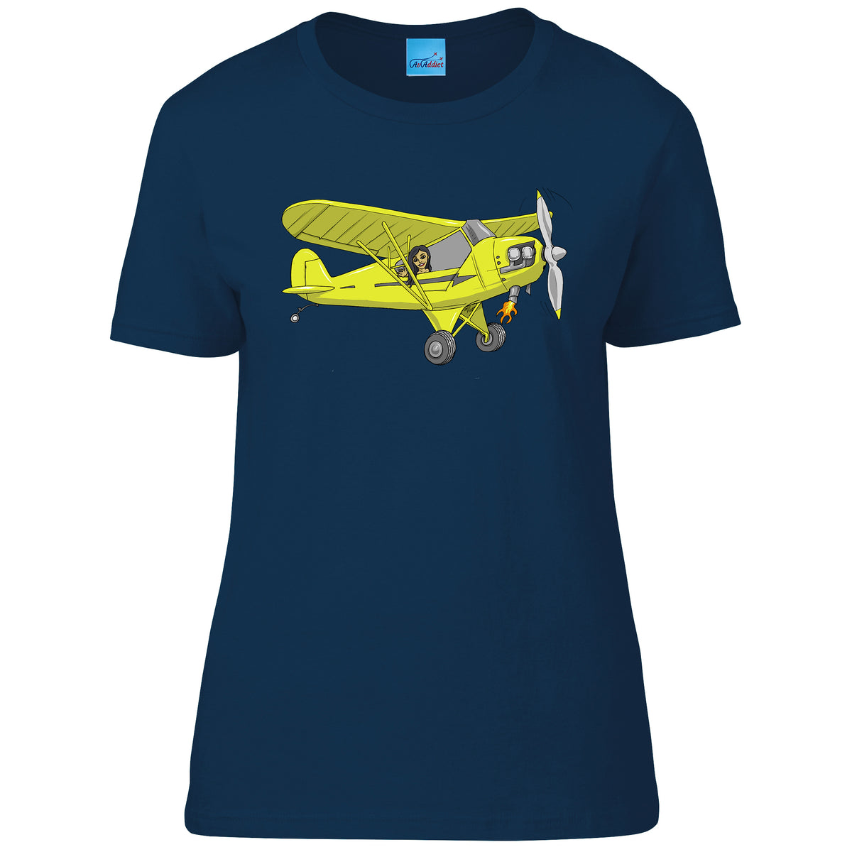 Piper Cub Ladies T-Shirt - Funky Aviation