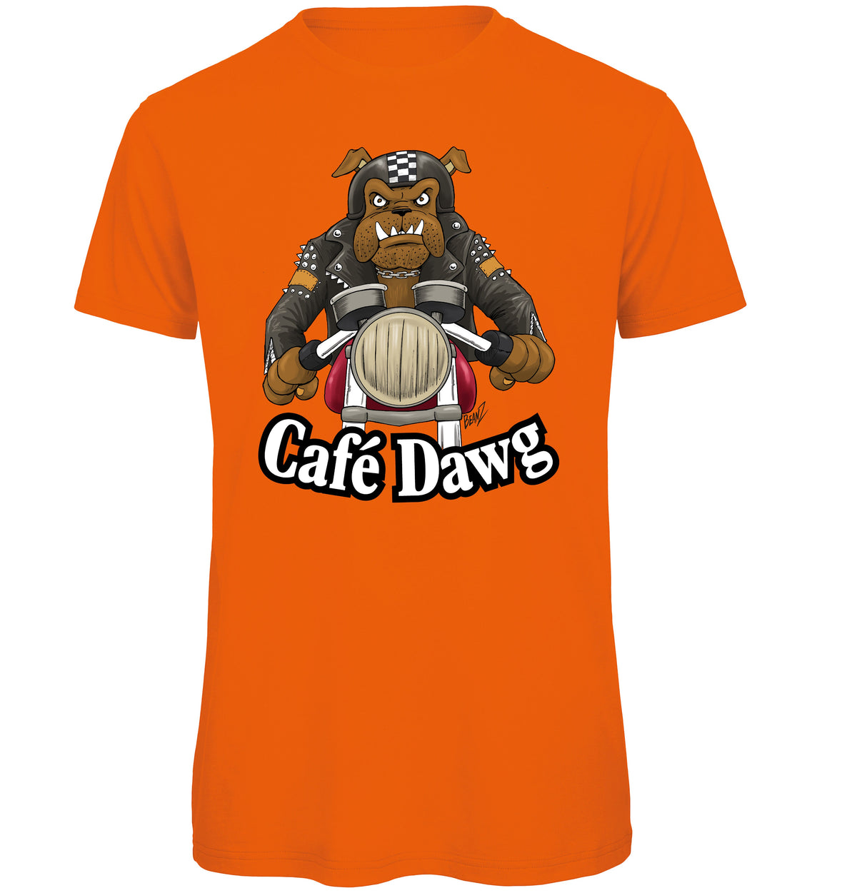 Cafe Dawg Biker T-Shirt - Scattee