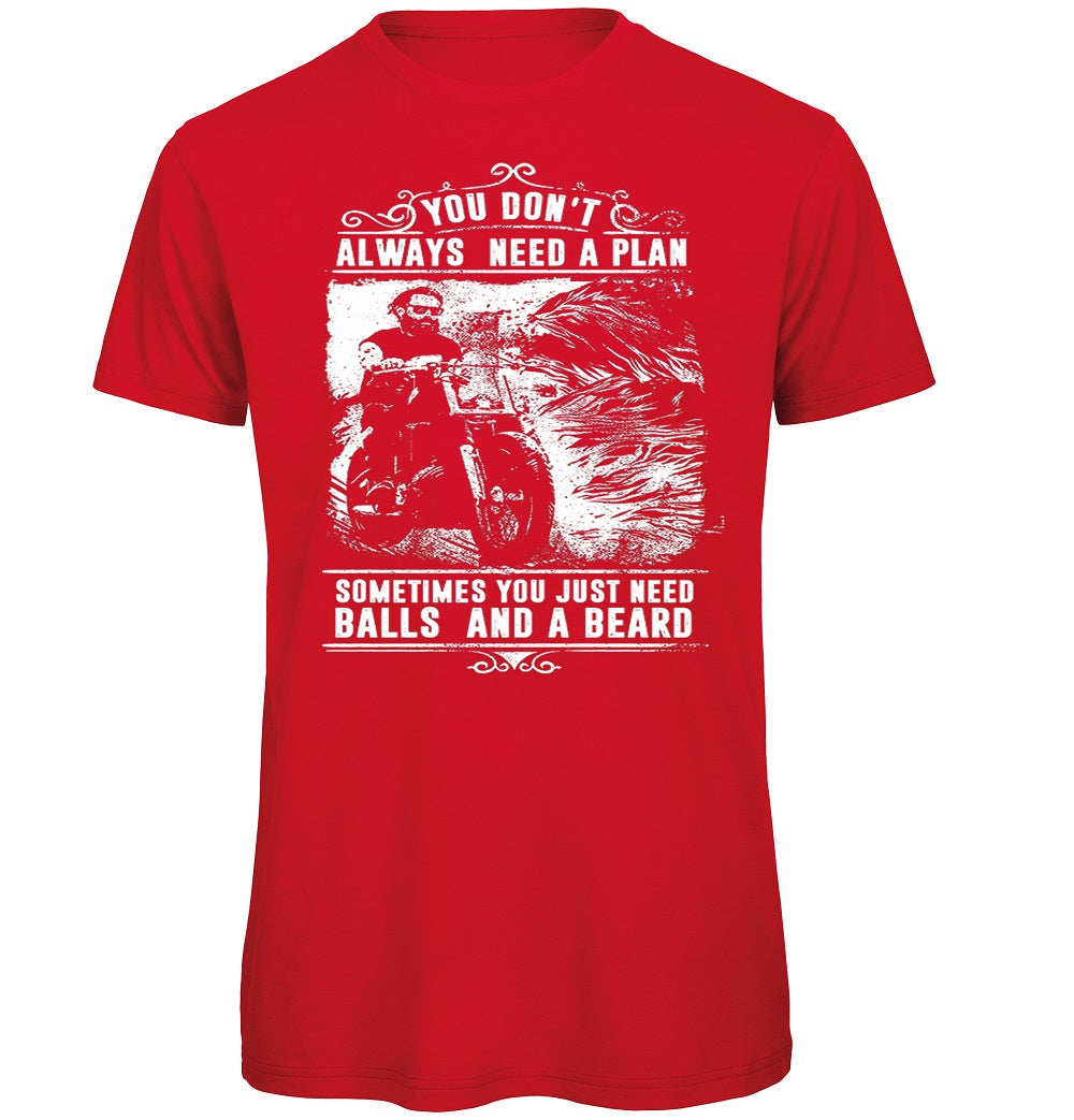 Always need a plan Biker T-Shirt - Scattee