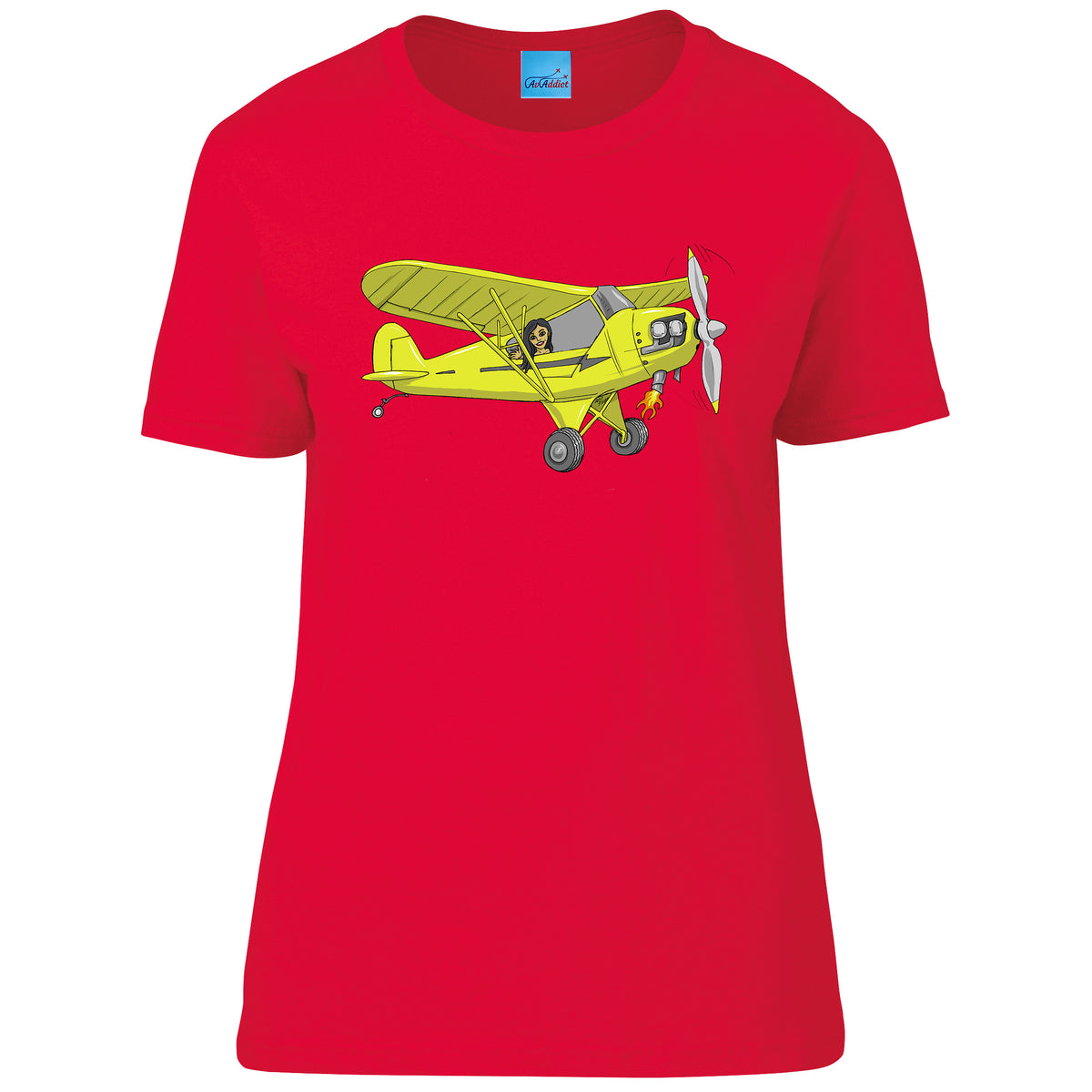 Piper Cub Ladies T-Shirt - Funky Aviation