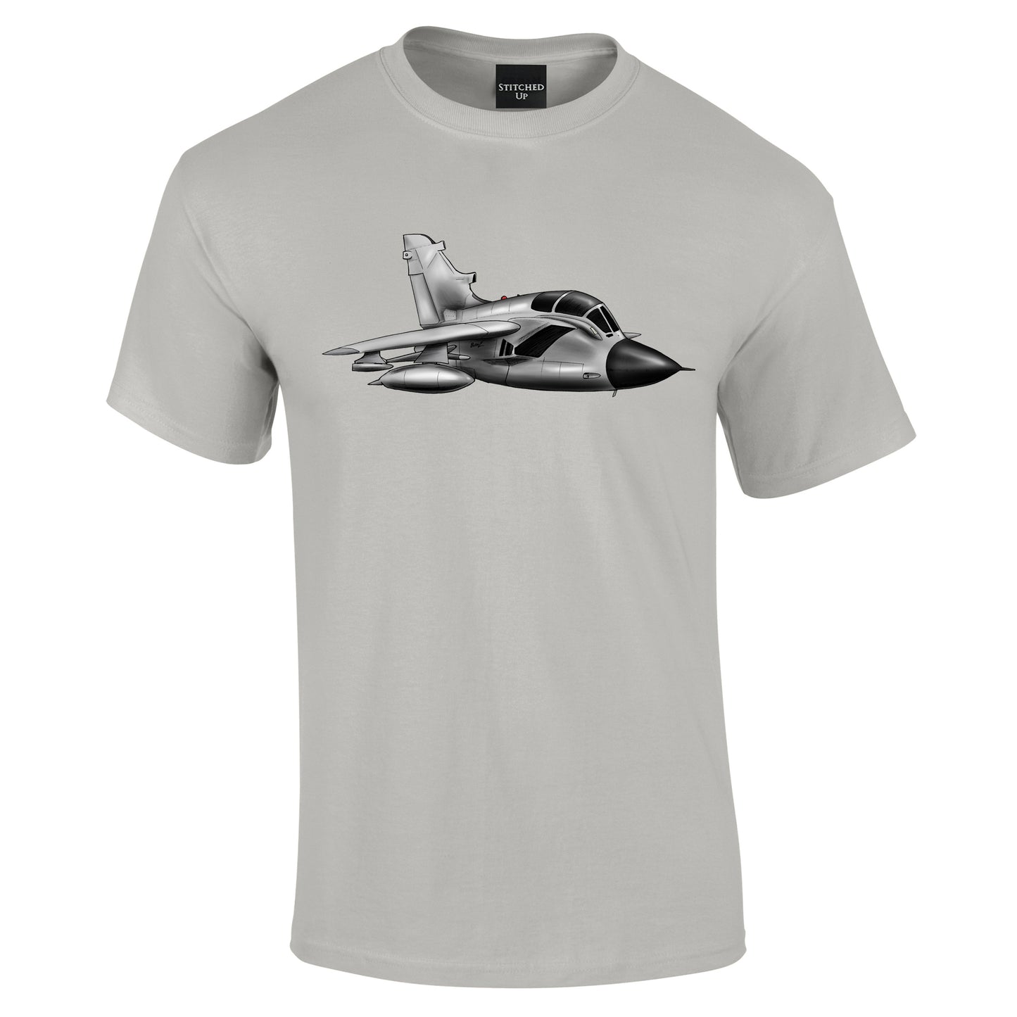 Tornado Jet In Flight Cartoon T-Shirt
