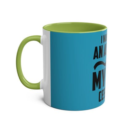 Cess-Nah Slogan Two-Tone Coffee Mugs, 11oz - Funky Aviation
