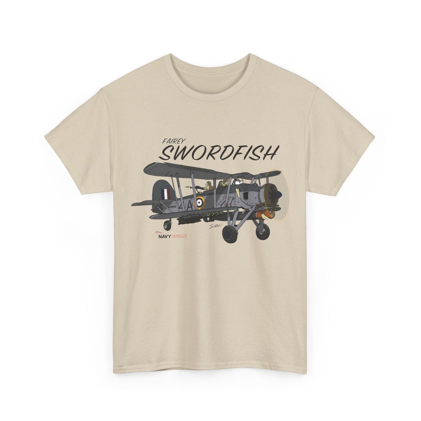 Swordfish Vintage Biplane T-Shirt — WWII Aircraft Aviation Tee
