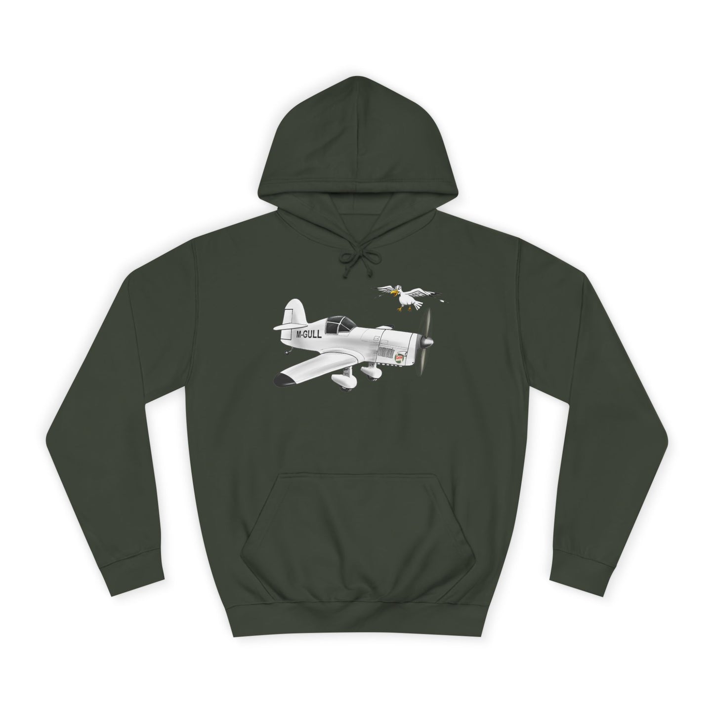 Vintage Mew Gull Hoodie - Historic Racing Aircraft Design