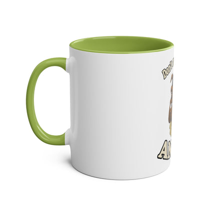 Bulldog Pilot Two-Tone Coffee Mugs, 11oz - Funky Aviation