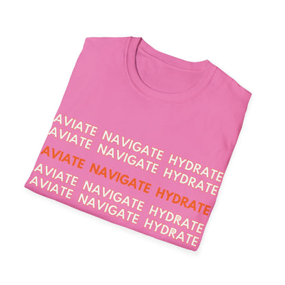 Aviate Navigate Hydrate SLA Aviation T-Shirt