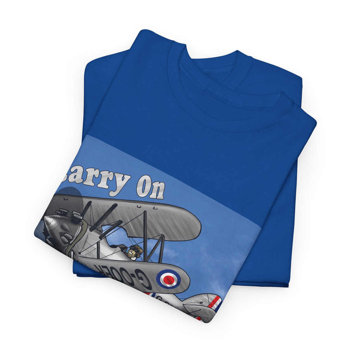 Carry On Flying Vintage Biplane Aviation T-Shirt