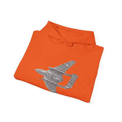 Sea Vixen Vintage Aircraft Graphic Hoodie