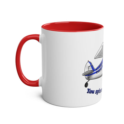 Super Cub Two-Tone Coffee Mugs, 11oz - Funky Aviation