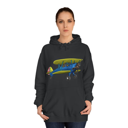 Boeing Stearman Unisex College Hoodie - Funky Aviation