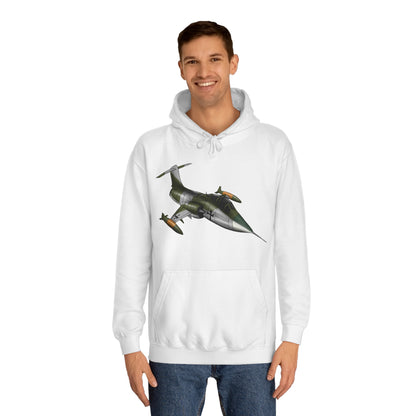 Starfighter Aircraft Design Unisex College Hoodie - Funky Aviation