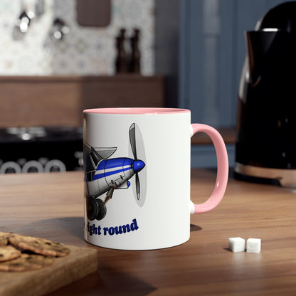 Super Cub Two-Tone Coffee Mugs, 11oz - Funky Aviation