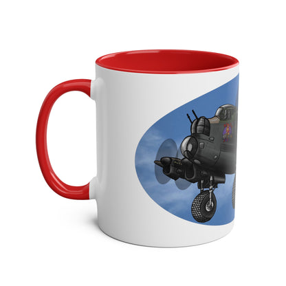 Lancaster Bomber Two-Tone Coffee Mugs, 11oz - Funky Aviation