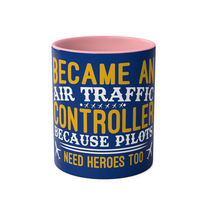 ATC Meme Two-Tone Coffee Mugs, 11oz - Funky Aviation