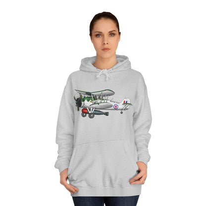 Navy Swordfish historic Aircraft Unisex College Hoodie - Funky Aviation