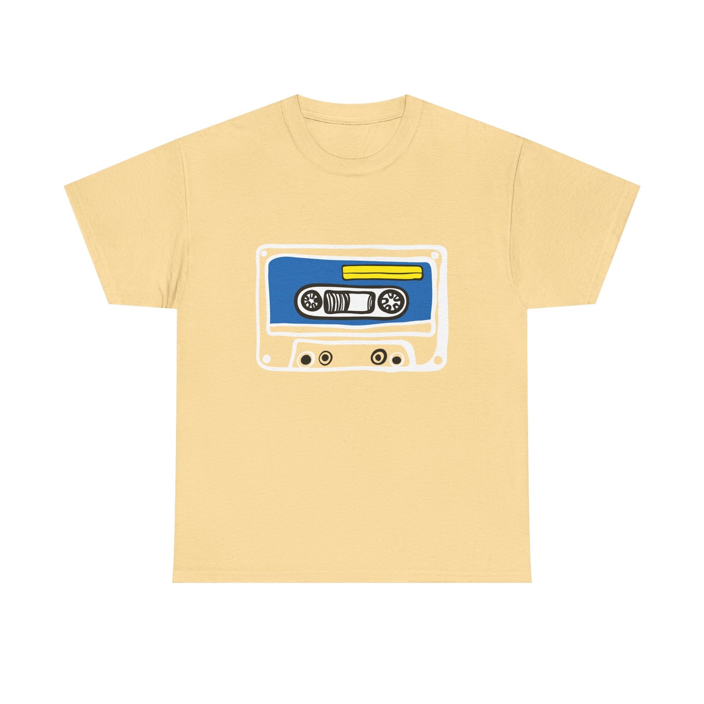Retro Cassette Tape Graphic T-Shirt — 80s Music Vintage Tee