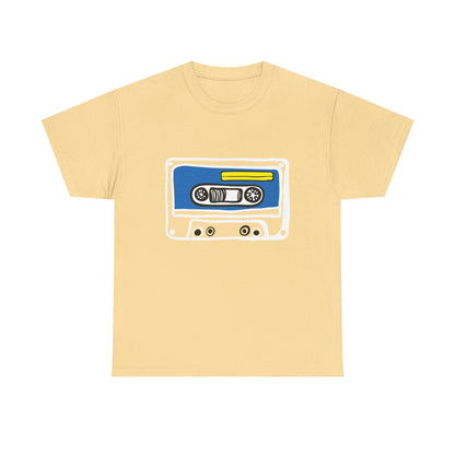Retro Cassette Tape Graphic T-Shirt — 80s Music Vintage Tee