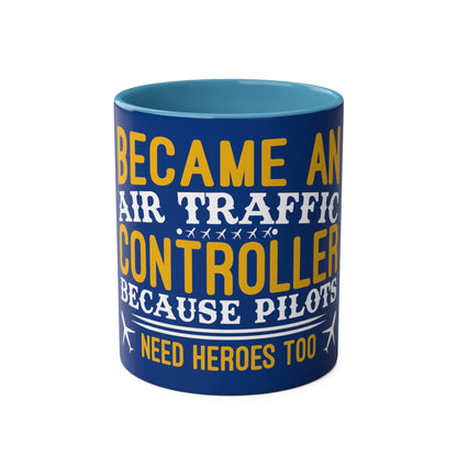 ATC Meme Two-Tone Coffee Mugs, 11oz - Funky Aviation