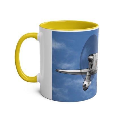 Mew Gull Racer Two-Tone Coffee Mugs, 11oz - Funky Aviation