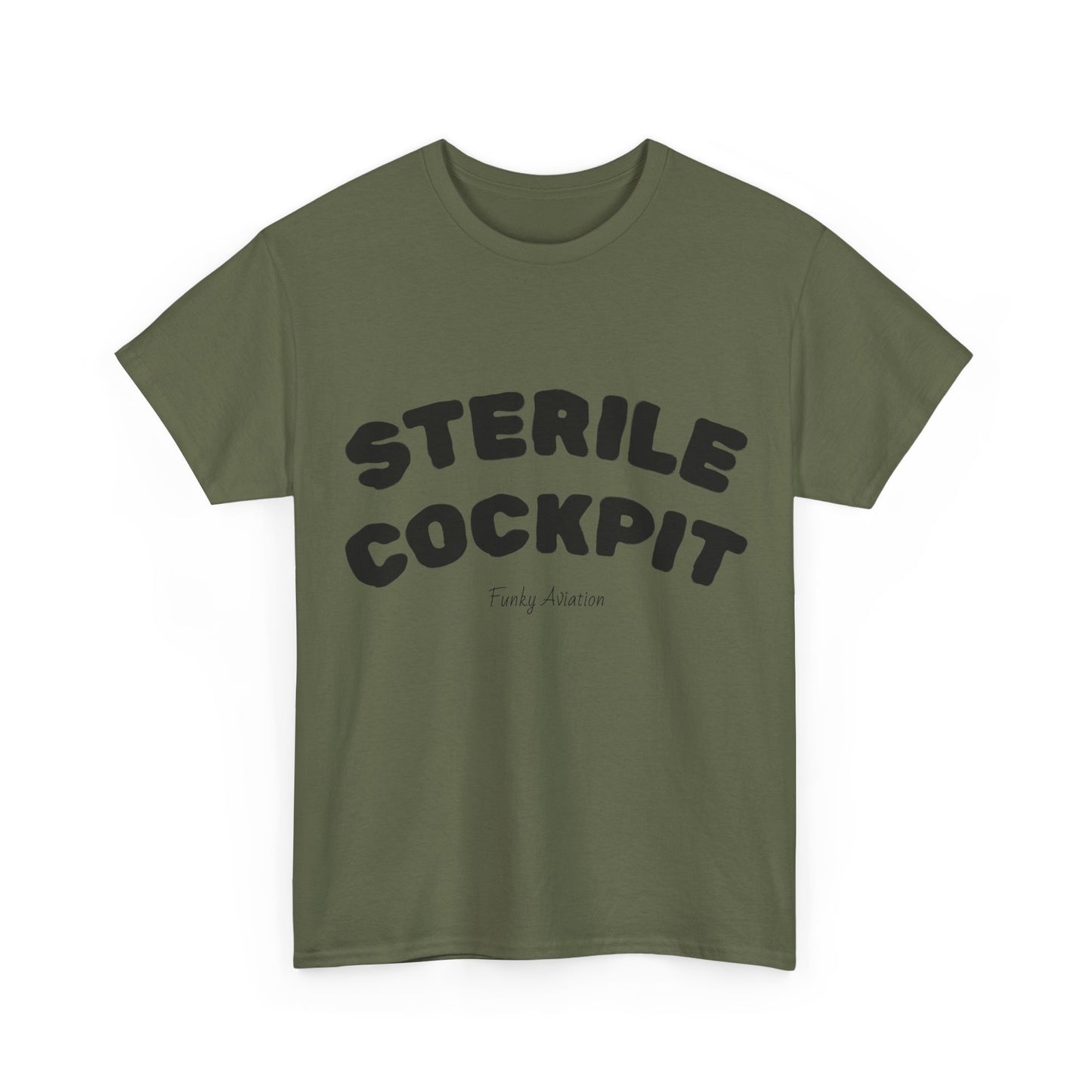 Sterile Cockpit Graphic Tee — Funny Aviation Pilot T-Shirt