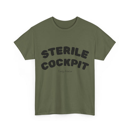 Sterile Cockpit Graphic Tee — Funny Aviation Pilot T-Shirt