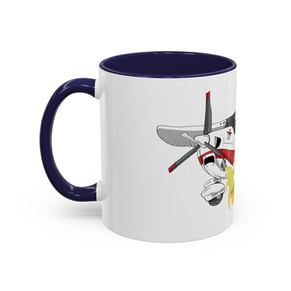Coffee Mug - Cartoon Cessna Aircraft with LAC Logo