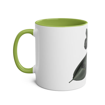 SR71 Blackbird USAF Two-Tone Coffee Mugs, 11oz - Funky Aviation