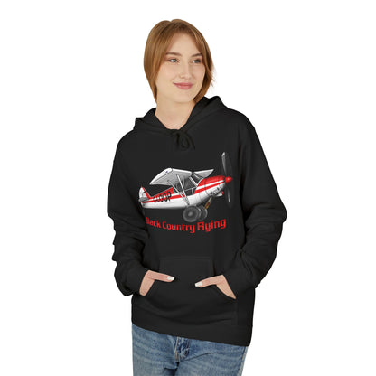Fleece Hoodie - Alaskan Bush Pilot Super Cub Design